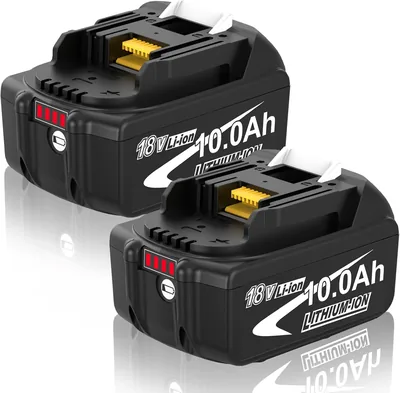 4x 10.000 mAh Ersatzakku für Makita 18 V 10 Ah Batterie (kompatibel mit BL1860B, BL1850B, BL1850, BL1860, BL1845, BL1840B)