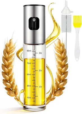 MRUN BONE Ölversprüher für Kochöl, 100 ml Sprühflasche Öl, Glas-Ölatomizer Küchenöl-Sprühflasche für Heißluftfritüre