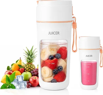 パノボル ミニブレンダー、野菜、果物、離乳食、氷砕き、コードレス | 3,000mAh、18回転刃、22,000回転/分