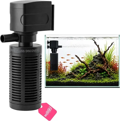 टाइयो प्लस डिस्कवरी एक्वेरियम इन्टरनल फ़िल्टर - 15W, 1000 L/H | 4 इन 1 पूरी तरह डूबा हुआ फ़िल्टर | 80-100 लीटर टैंक के लिए उपयुक्त