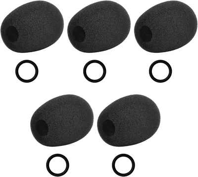 Fentency Couverture de pare-brise pour micro de communication en silicone | Accessoire mousse pour casque