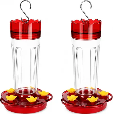 VOKSYX 2PCS Bebedero para Colibríes con 5 Orificios de Alimentación