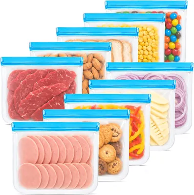 MAGXCENE Silicone Storage Bags (10 Pack)