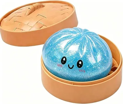 Glittery Steamed Bun Squishy Mystery Box - Stress Relief Toy