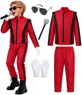 Pop Star Costume Kids Boys Halloween Outfit Ages 3-12