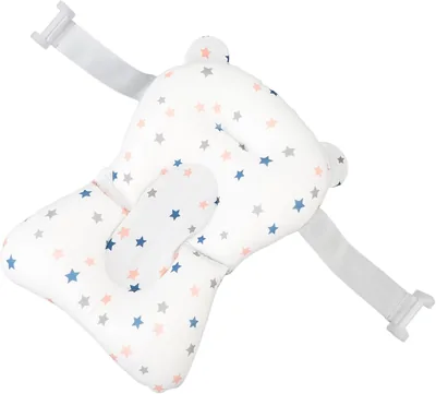 Jiawu Baby Bath Support Cushion - Elevated Pillow for Newborns