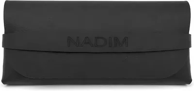 حالة نظارات NADIM من الجلد اللامع ومرن لحماية النظارات والنظارات الشمسية