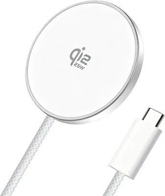 25W QI2 Magnetic Wireless Charger Pad (White)