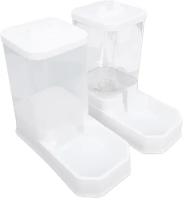 OEBUAFI Cat Feeder & Waterer Set - 4L Capacity