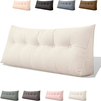 Dorm Headboard Pillow Twin XL White 100x40cm Best Deal