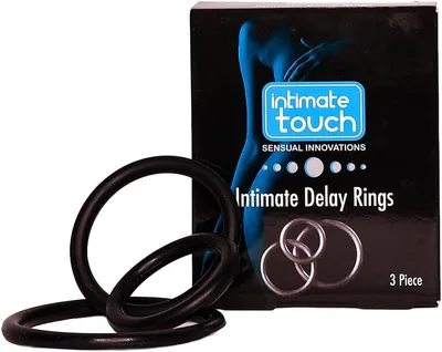 Intimate Touch Delay Ring Set - 3 Piece Silicone Comfort Rings