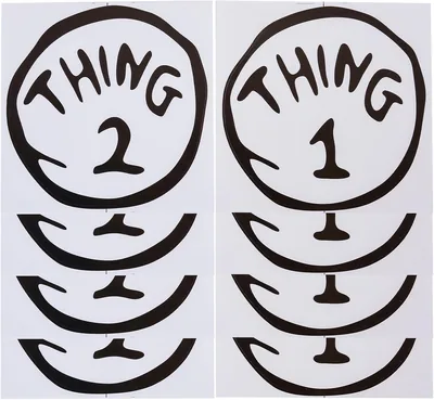 8Pcs Round Self Adhesive Number 1 & 2 Stickers