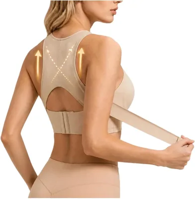 Posture Support Bra Front Closure Corrector