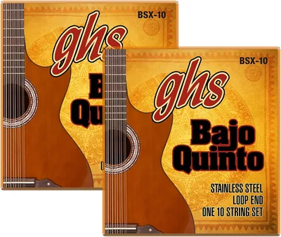 Cuerdas para Bajo Quinto BSX-10 - Acero Inoxidable - Sonido Potente