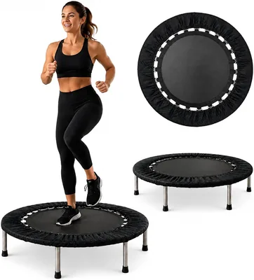 Bluelander Trampolín Fitness, Mini Trampolín para Ejercicio en Casa