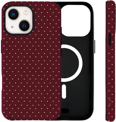 iPhone 15 Plus Case - Polka Dot Magnetic Cover