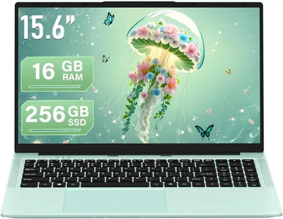 Fsjun 15.6" Laptop Green Core M3-7Y30 16GB RAM