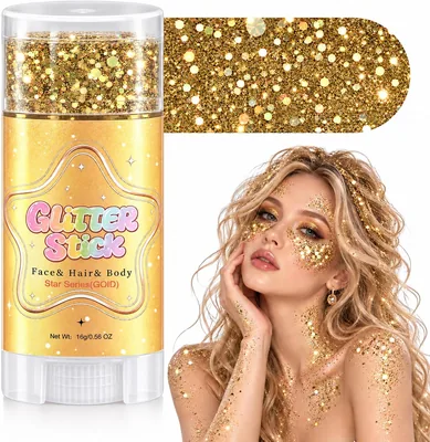 Gold Glitter Stick - Holographic Shimmer Makeup