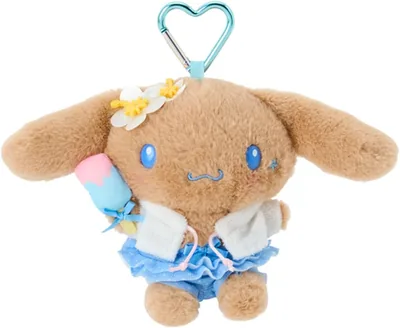 Sanrio Cinnamore Roll Mascot Holder (Shimmering Summer Pool)