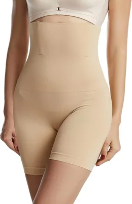 High Waisted Shapewear Shorts for Tummy Control