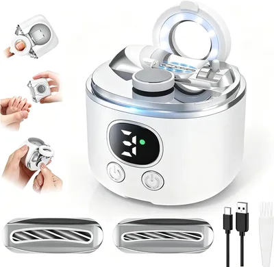 電気ネイルクリッパー 厚め・薄め爪対応 スイッチ簡単 3in1マルチ機能 深い爪予防