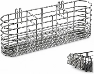 Stainless Steel Cutlery Drainer - 3 Compartments
