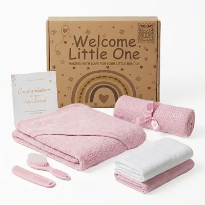 Baby Box Shop Newborn Baby Girl Gift Set - 5 Essentials Best Deal