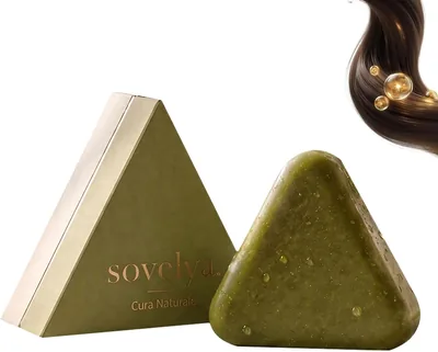 Shampoo Solido Coreano Sovelya - 12 Erbe Fermentate Coreane, Rinforza le Radici e Combatte la Caduta