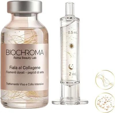 Suero Coreano Biochroma, Efecto Lifting desde la Primera Aplicación 30ML | Contiene Péptidos de Seda y Colágeno, Hidrata y Redefine