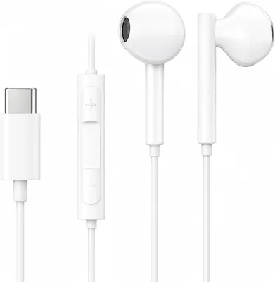 Fones de Ouvido com Fio Tipo C Microfone Integrado para iPhone 15 e 16