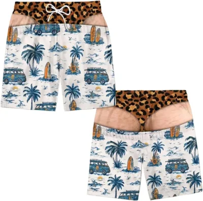 Men's Funny 3D Printed Swim Trunks Quick Dry - Best Deal