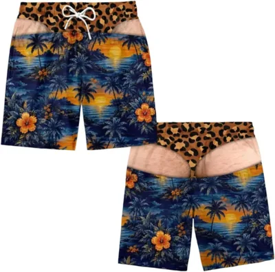 Men's Funny 3D Printed Swim Trunks - Best Deal