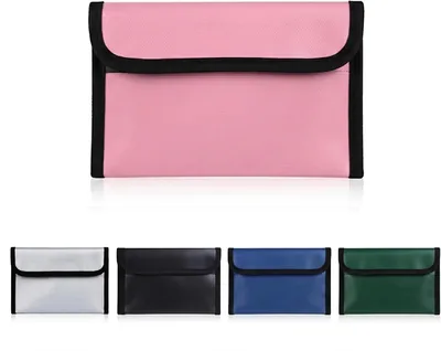 耐火バッグ モバイルバッテリー用 防火ケース 1200℃耐熱 三層構造 難燃ガラス繊維 撥水 防災ポーチ
