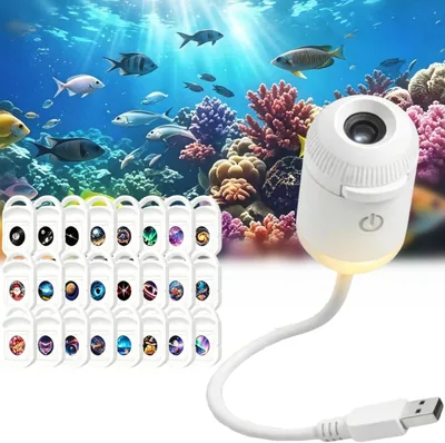 Proiettore Galaxy Soffitto, Luci Notturna Proiettore Galattico HD Dinamico 5D Stelle e Ocean HD Plug and Play