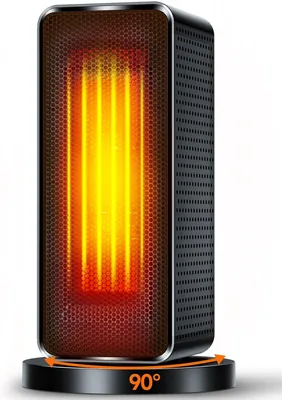 セラミックヒーター 小型 2秒暖房 大風量 エネルギー節約 1,200W | セラミックファンヒーター 6モード コンパクト軽量