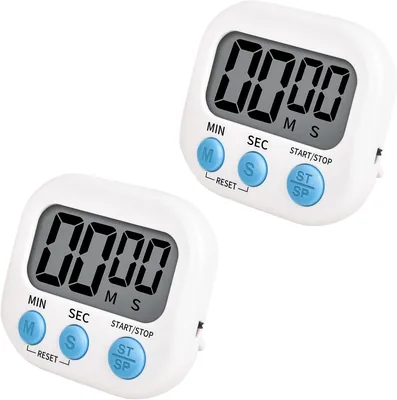 2 Pack Digital Kitchen Timer - Magnetic, Count Up/Down
