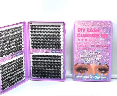 FAVORBEAUTY DIY Lash Clusters Kit, 32 Rows