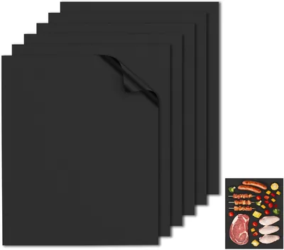 Alyvisun Oven Liner 6 Pack - Red Heat Resistant Mats