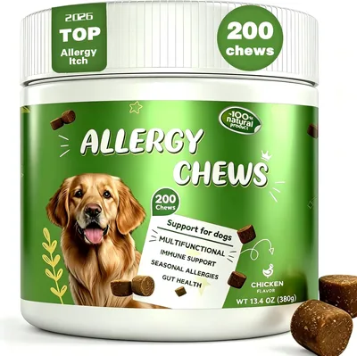 Dog Allergy Chews 200 Ct Itch Relief Best Deal
