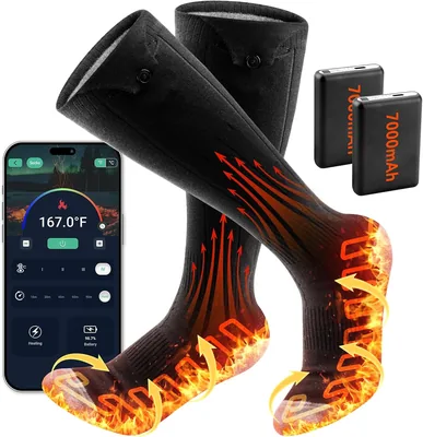 APP Control Heated Socks Rechargeable