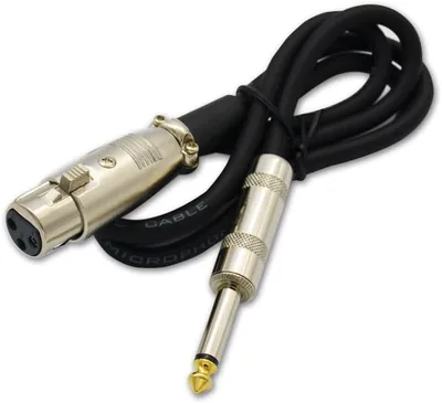 كابل صوتي Wassalat TS Pro، 1/4 ذكري إلى 3Pin XLR أنثوي، 5 م، محمي، كابل إصلاح صوتي احترافي
