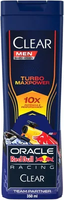 Shampoo Anticaspa Clear Men Turbo Max Power 350ml