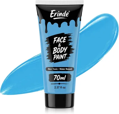 Erinde Light Blue Face Body Paint