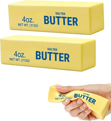 バター絞り スムーズタッチ スローライジング  squeezセット（2個） | ストレス緩和、リラックス用スローリライズしやすいトイ