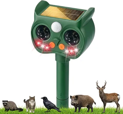 2026新登場 猫よけ 超音波対策ねこよけ 野良猫効果大 屋外動物撃退器 5撃退モード Type-C充電＆ソーラー充電 畑/家庭菜園保護