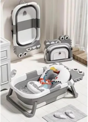 Redisson Foldable Baby Bath Tub, Cushion Pad, Thermometer
