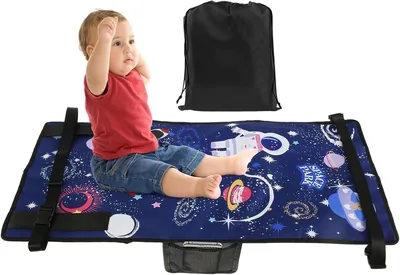 Joyzzz Toddler Airplane Travel Bed, Portable Seat Extender