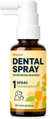 Woup Dog Dental Spray No Brushing - Pet Breath Freshener Best Deal