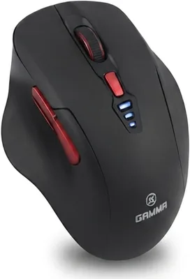 ماوس لاسلكي M-34 قابل للشحن، 6 أزرار صامتة، 2.4GHz، 800/1200/2400 DPI، بطارية 500mAh، شاحن Type-C، نطاق 10 متر