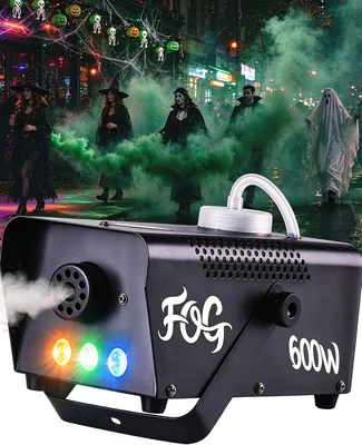 600W LED Fog Machine w/ Remote - Halloween Party Stage